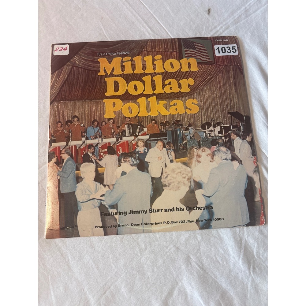 Bruno-Dean Million Dollar Polkas Vinyl LP Jimmy Sturr 12" Black  1976 RBS-108